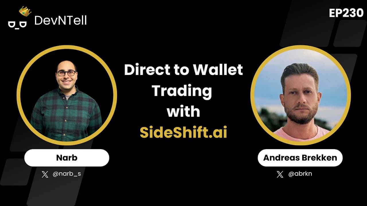 Direct to Wallet Trading with SideShift.ai feat. Andreas Brekken